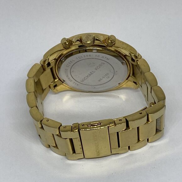 Michael Kors MK5166 Women's Gold Stainless Steel Analog Dial Quartz Watch MP58 - Picture 11 of 12